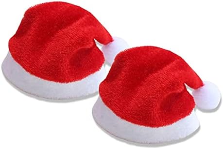 Mini baršunasti šešir Djeda Mraza Božićni blagdanski slatkiš gornji poklopac svečani božićni ukras kuće