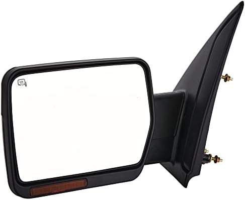 Zapostovi vuče ogledalo prikladno za 2007-2014 Ford F150 napajanje grijano s signalom jantara, w/lokva svjetlost, ručno preklop, strana