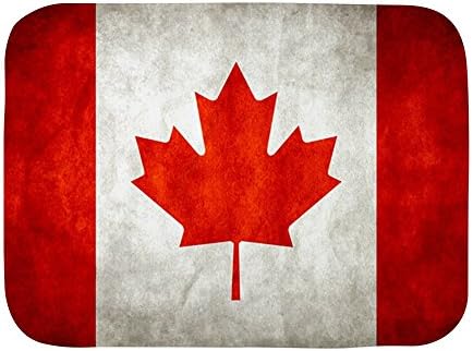 Kraljevski lav za bebe pokrivač bijela kanadska kanadska zastava grunge