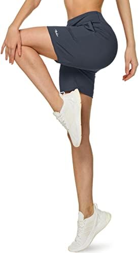 TSLA Loungewear 12 inča kratke hlače Udobno mekane breskve kože Leisure casual joga aktivna s džepovima