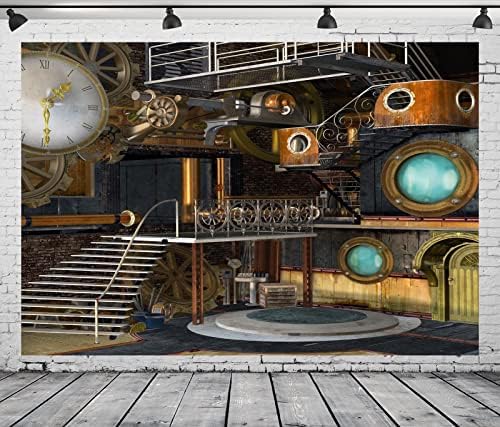 Beleco 20x10ft tkanina antička steampunk pozadina apstraktna parna industrijska unutrašnjost scena sa scenom mehanički zupčanik pozadina