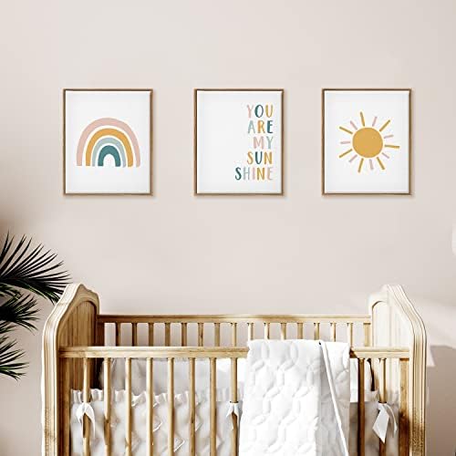 Platno zidni umjetnički tisak za dječju vrtiću - ti si moje sunce - galerija omota montessori umjetnost spremna za objesiti