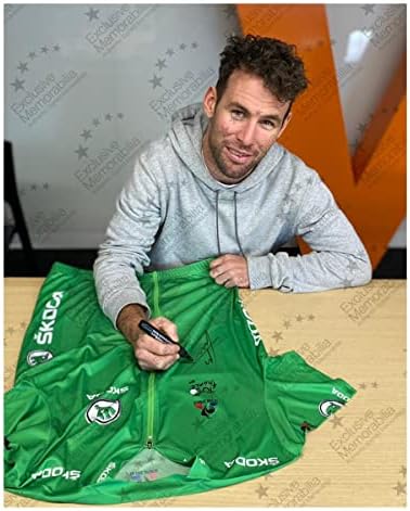 Ekskluzivna memorabilija Mark Cavendish potpisao je Tour de France Green Jersey. Standardni okvir