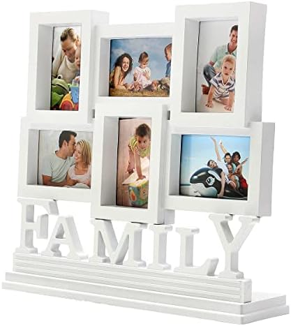 ZYJBM Obiteljska memorija Photo Okvir Plastični zid viseće slike zaslon 6 Multifunkcionalni ukras za fotografije