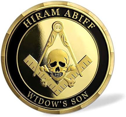 Masonski izazov kovanik Veliki majstor Hiram Abiff Udov Son Sloboeman Skull Komemorativni kovanice Poklon