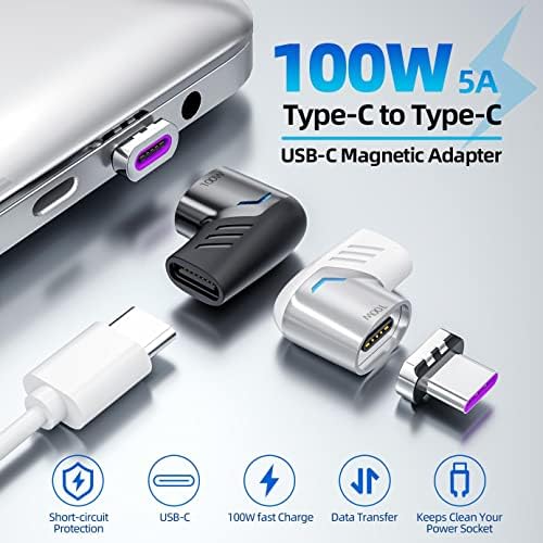 BoxWave adapter kompatibilan s wimaxit prijenosnim monitorom m1560ct3 - magnetosnap pd kutni adapter, magnetski adapter za punjenje