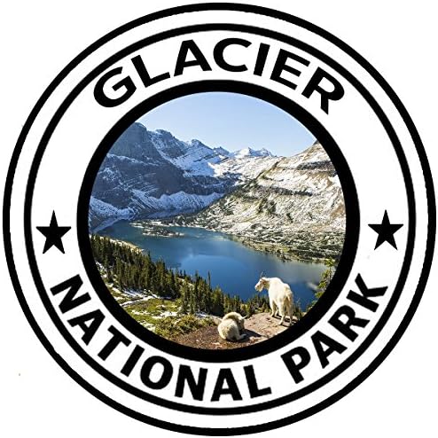 Rogue River Tactical Glacier National Park naljepnica 5 Okrugli automobil Auto Decal Montana