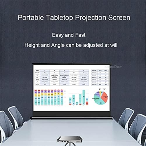 N/A 40 50 inčni 16: 9 prijenosni tabletop projekcija zaslon mat bijela tkanina zaslon od stakla za stakleni stol za poslovna putovanja