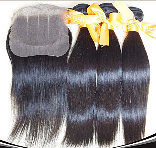 Kosa od 8 inča s 3-dijelnim punđama ravna kosa peruanskog djevičanskog tkanja, 3 punđe i zatvaranje prirodna boja 10 zatvaranje + 20