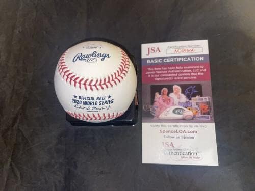 Walker Buehler potpisao Službeni bejzbol Svjetske serije 2020 LA Dodgers JSA 2 - Autografirani bejzbol