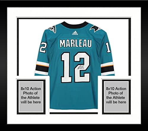 Uokvireni Patrick Marleau San Jose Sharks Autografirani Teal Adidas Autentični dres - Autografirani NHL dresovi