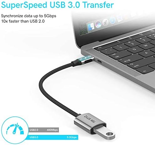TEK STYZ USB-C USB 3.0 adapter kompatibilan s OnePlus RT OTG Type-C/PD muški USB 3.0 ženski pretvarač.