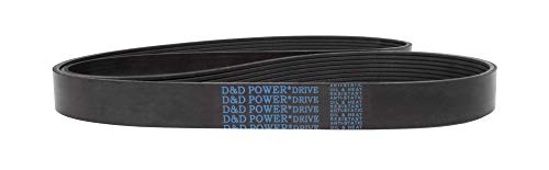 D&D PowerDrive 210K6 Poly V remen, K pojas presjeka, duljina 21,75 , guma