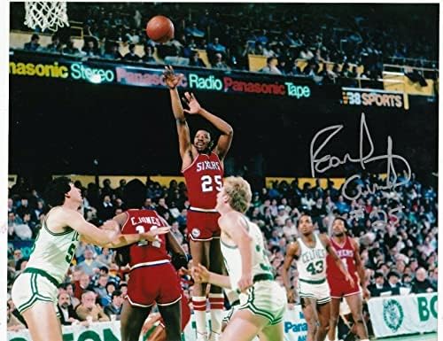 Earl Cureton Philadelphia 76ers Action potpisan 8x10 Photo - Autografirani NBA fotografije