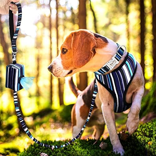 Generički 4pcs/lot prilagođeni najlonski dog ovratnika uzicanja kabelska vreća set Personalizirani pseći ovratnici za kućne ljubimce