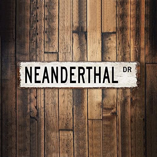 Neandertal Dr Animal Street Sign Personalizirao je vaš tekst ukrasni znak Wall Street Sign Neandertal Lover Sign za kućni bar Diner