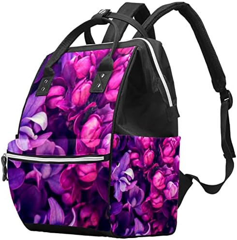 Blossom lilac purple cvjetna pelena s pelenom ruksak s vrećama za presvlačenje za djevojčice dječake djevojčice mama mama