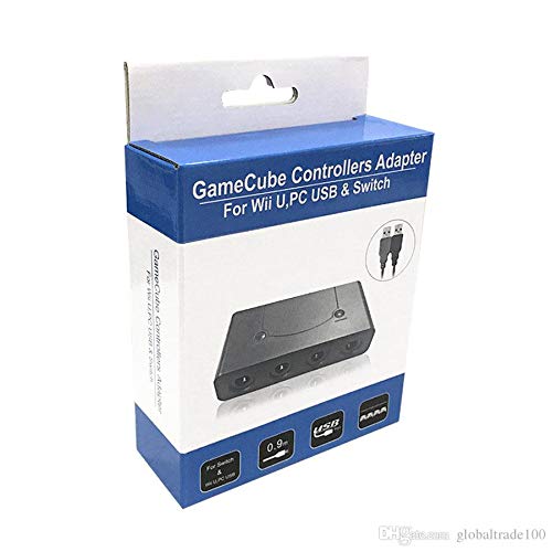 GC USB GameCube Controller Adapter s turbo i kućnim gumbima za Wii U, PC, Switch, 4 Port, Switch GameCube adapter