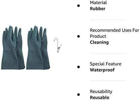 Rukavice za čišćenje prikladne veličine rukavice za pranje posuđa - 2 para rukavica za pranje posuđa s metalnom kopčom uključuju vrhunske