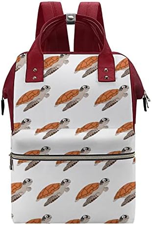 Slatka vrećica od kornjača s pelenom ruksak stilski majčinstvo multifunkcionalna torba s multifunkcionalnim vodootpornim putovanjima