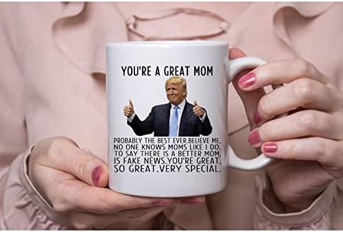 Trumpova šalica za kavu Vi ste stvarno sjajna mama - rođendanske majke Dan božićnih noviteta za mamu od kćeri, sina, muža - cool sadašnje
