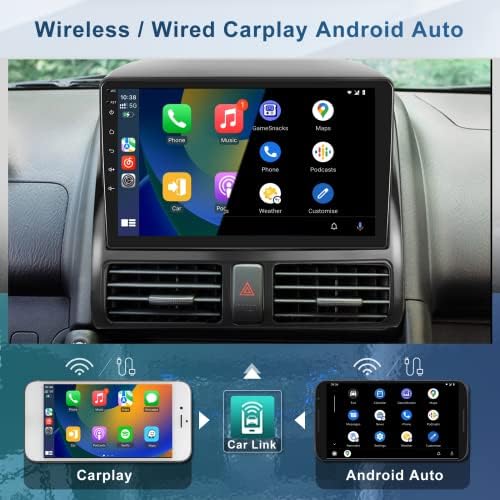 4G + 64G + Восьмиядерный Android auto radio Stereo za Honda CRV 2002-2006 Bežični CarPlay Android Auto, 9 IPS zaslon osjetljiv na dodir