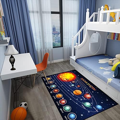 Dječačke prostirke za spavaću sobu prostorni tepih solarnog sustava dječje prostirke za spavaću sobu za dječake dječje prostirke za