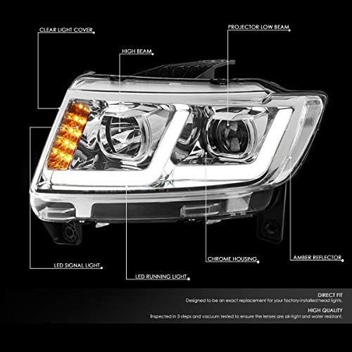[Halogeni Model] LED žmigavac s cijevi prednjeg svjetla u obliku slova 20pcs, kompatibilan s 2011., 2012., 2013., vozač i suvozač,