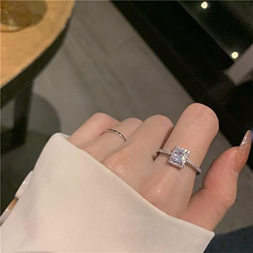 2023 novi prilagođeni prsten dizajnerski prsten geometrijskog oblika kvadratni prsten podesivi prsten za navijanje minimalistički prsten