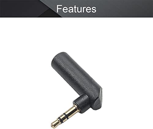 Muški 3,5 mm priključak za žene 90 stupnjeva stereo audio adapter za slušalice pretvarač 1pcs