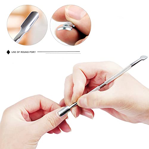 4 komada / Set. Set potiskivača i rezača zanoktica Set potiskivača zanoktica alati za čišćenje noktiju od mrtve kože profesionalni