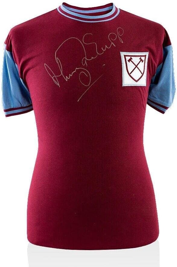 Harry Redknapp potpisao je retro West Ham United Shirt Autograph Jersey - Autografirani nogometni dresovi