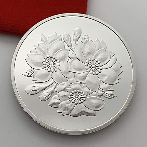 Kopiranje novčića japanski cvjetanje trešnje žensko cvjetanje trešnje omiljeni novčić komemorativni novčić srebrni srebrni coin kolekcionarski
