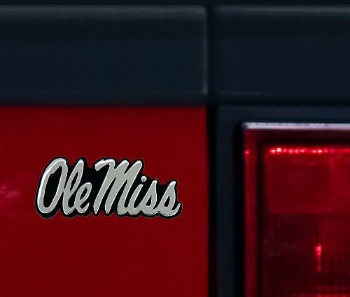 NCAA OLE Miss Rebels Chrome Auto Emblem