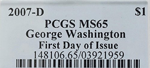 2007. Predsjednički $ 1 PCGS MS65