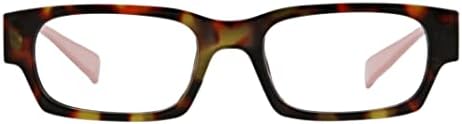 Ženske pravokutne naočale za čitanje u plavoj boji koje blokiraju svjetlost u boji