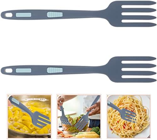 2PC špageti rezanci žlica za špagete 2pcs silikonska kuhinjska vilica periva Vilica za miješanje neljepljiva silikonska vilica višenamjenska
