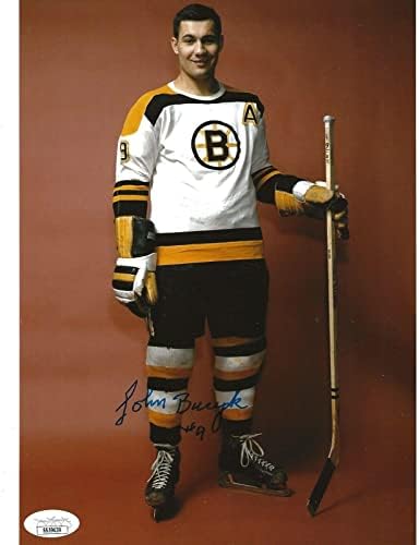 Johnny Bucyk potpisao je Boston Bruins 8x10 Fotografija Autografirana JSA - Autografirane NHL fotografije