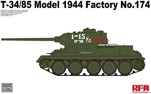 Model 15079 1/35 sovjetske vojske T-34/85 mod 1944 174 tvornička varijanta kutnog spoja kupole plastični model
