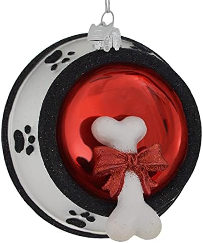 Noble Gems ™ pseća kost u ornamentu staklene zdjele