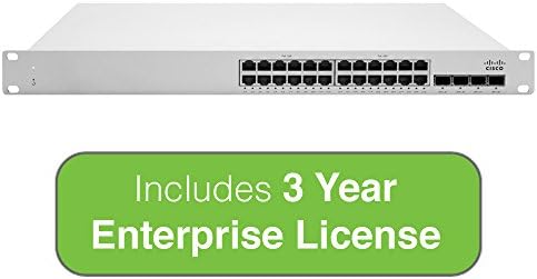 Cisco Meraki Cloud upravljao MS225 Series 24 Port Poe Gigabit Switch - 24x 1GBE portovi - Uključuje 3 godine Enterprise Licence