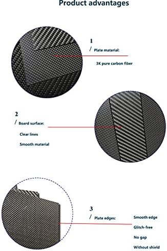 Ploča s pločama od karbonskih vlakana za sportsku opremu za ploču, ukrašavanje, 50 cmx25cmx20mm