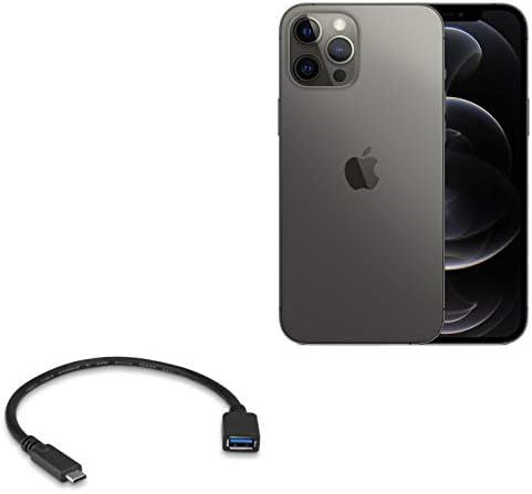 BoxWave kabel kompatibilan s Apple iPhone 12 Pro Max - USB adapter za proširenje, dodajte USB povezani hardver na svoj telefon za Apple