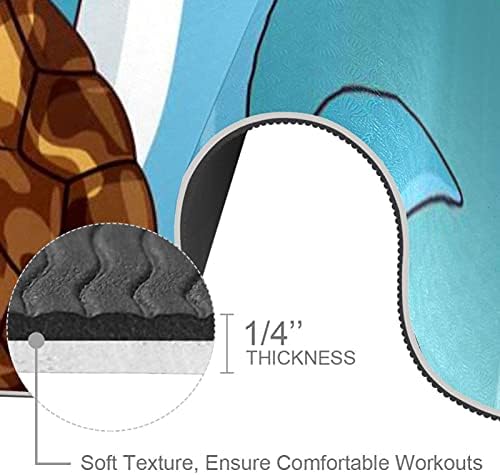 Siebzeh Dolphin Turtle Premium debela joga prostirka ekološkoj guma Zdravlje i fitnes ne klipina za sve vrste vježbanja joge i pilatesa