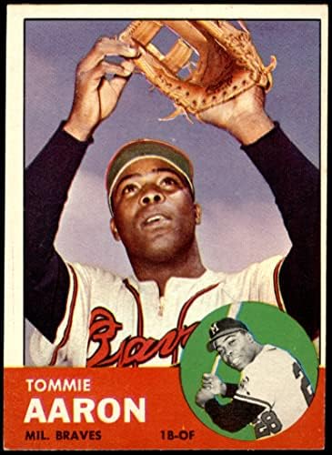 1963. Topps 46 Tommie Aaron Milwaukee Braves Ex Braves