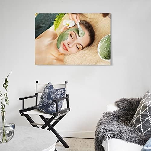 Kozmetički salon zidni umjetnički dekor za lice _ znak salona za njegu kože oglašavanje marketing umjetnički plakat za čistu njegu