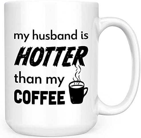 Moj suprug je vrući od moje kave - dvostrana šalica s dvostranim kavom