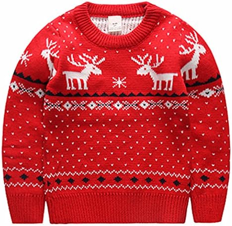 Redodeco Childrens pamuk Božić ružni džemper pullover outfit skakač za božićnu zabavu fotografija najbolji poklon