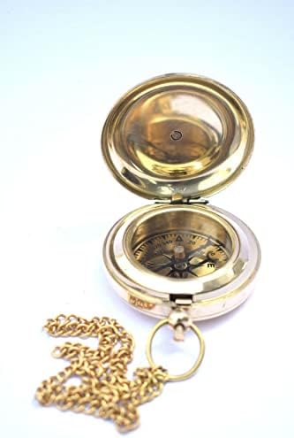 Džepni gumb mesing kompas za planinarenje, diplomski pokloni, inspirativni pokloni za muškarce i žene, sentimentalni pokloni, usmjereni