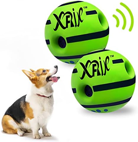 2 pakiranja interaktivnih loptica za pse od 3,46 inča sa zvukom hihotanja oscilirajuća Lopta za dresuru pasa igre u zatvorenom i na